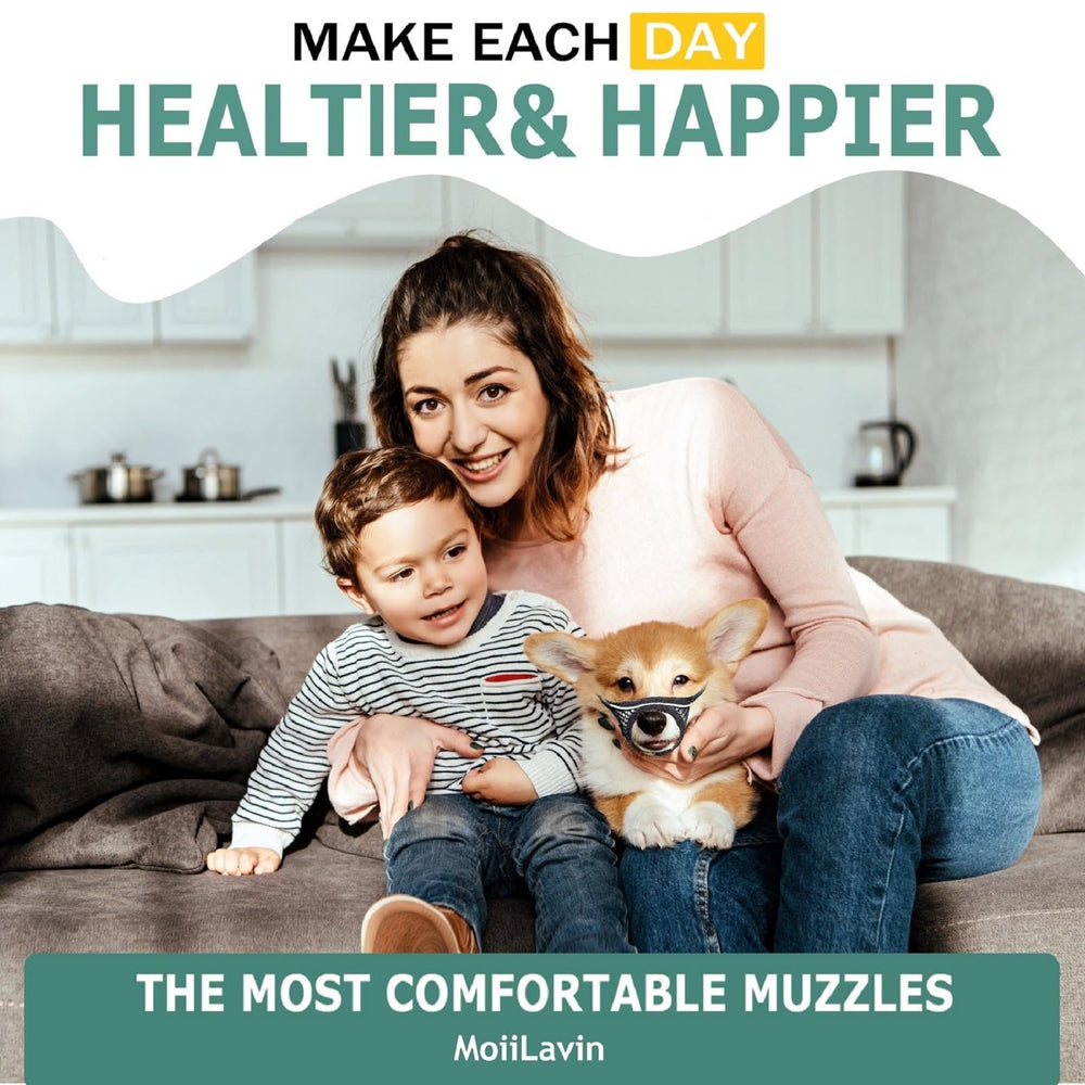 MoiiLavin bozal de malla para perros pequeños, lavable a máquina para limpieza rápida
