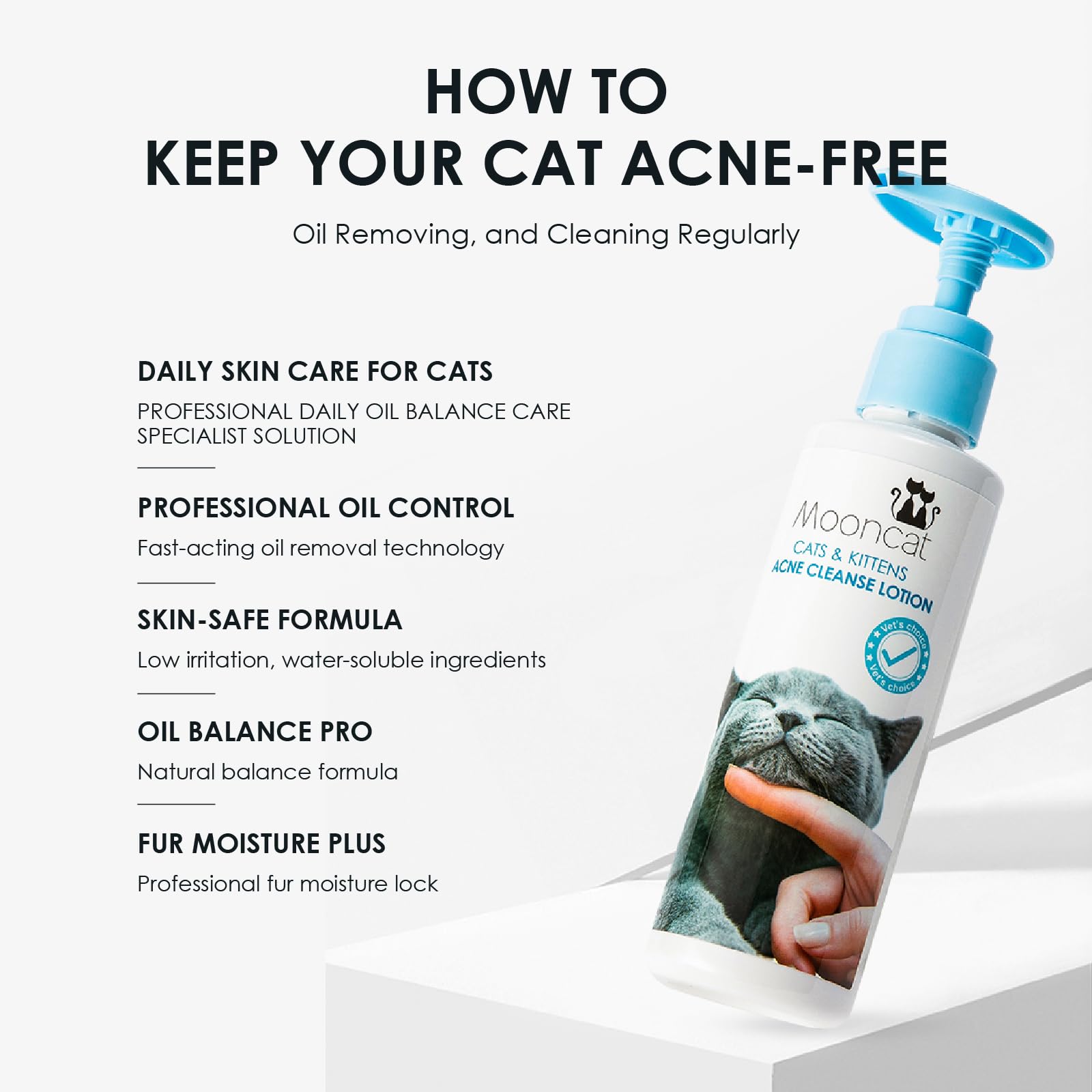 Mooncat soft pad wipe-off shows residue-minimizing cleanup after use