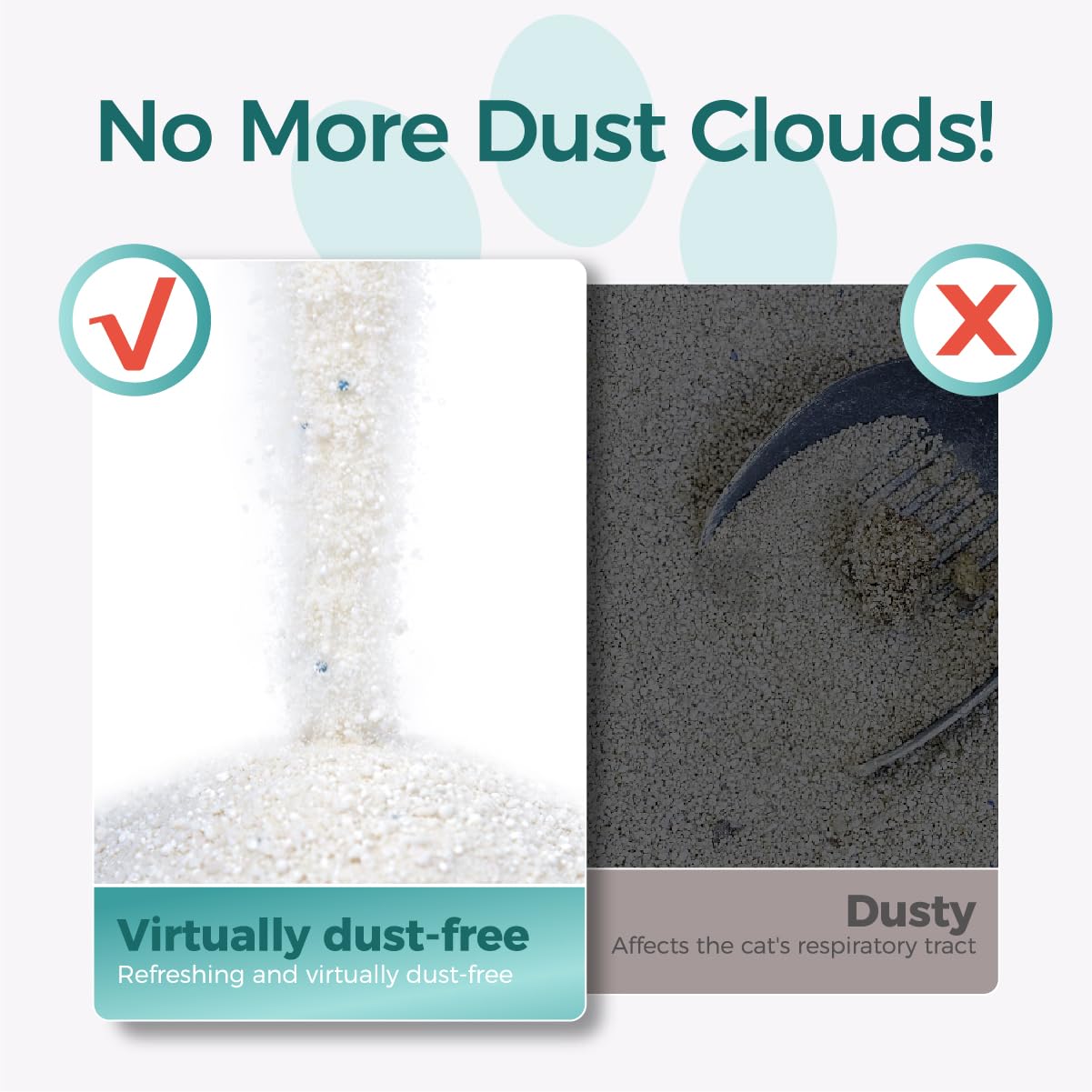 MOONFOREST Tapioca Cat Litter soft paws-friendly texture feels natural.