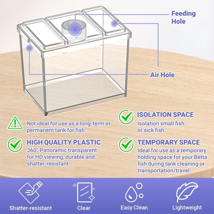 MoonOrange betta leaf mini plant included for natural-looking habitat accents