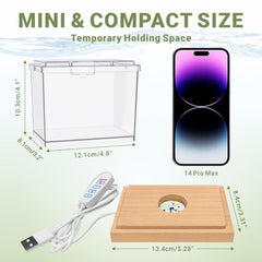 MoonOrange Betta Tank showcases stackable design enhancing decor and curiosity.