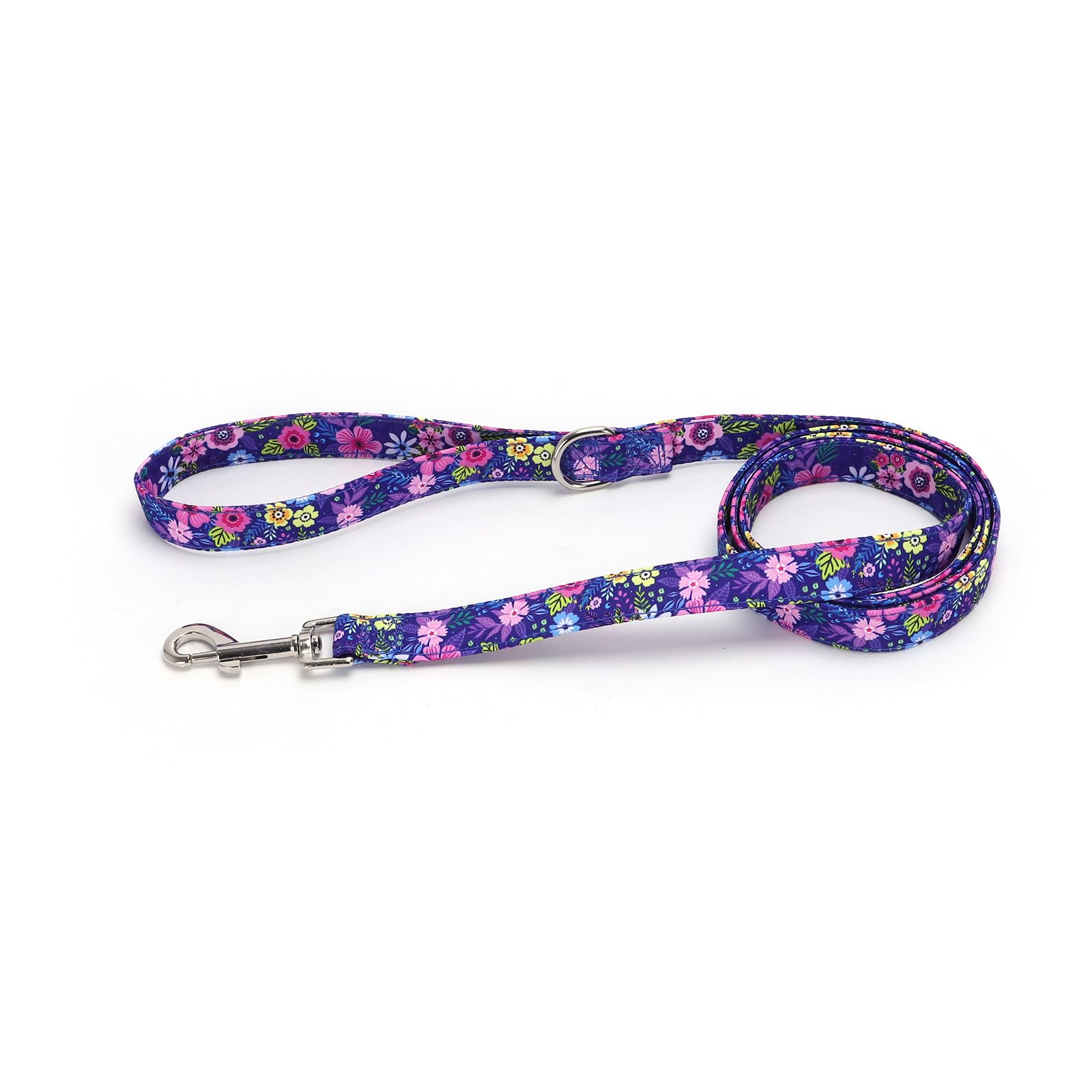 Moonpet Step-In Harness dark flower closeup mesh reveals breathable fabric.
