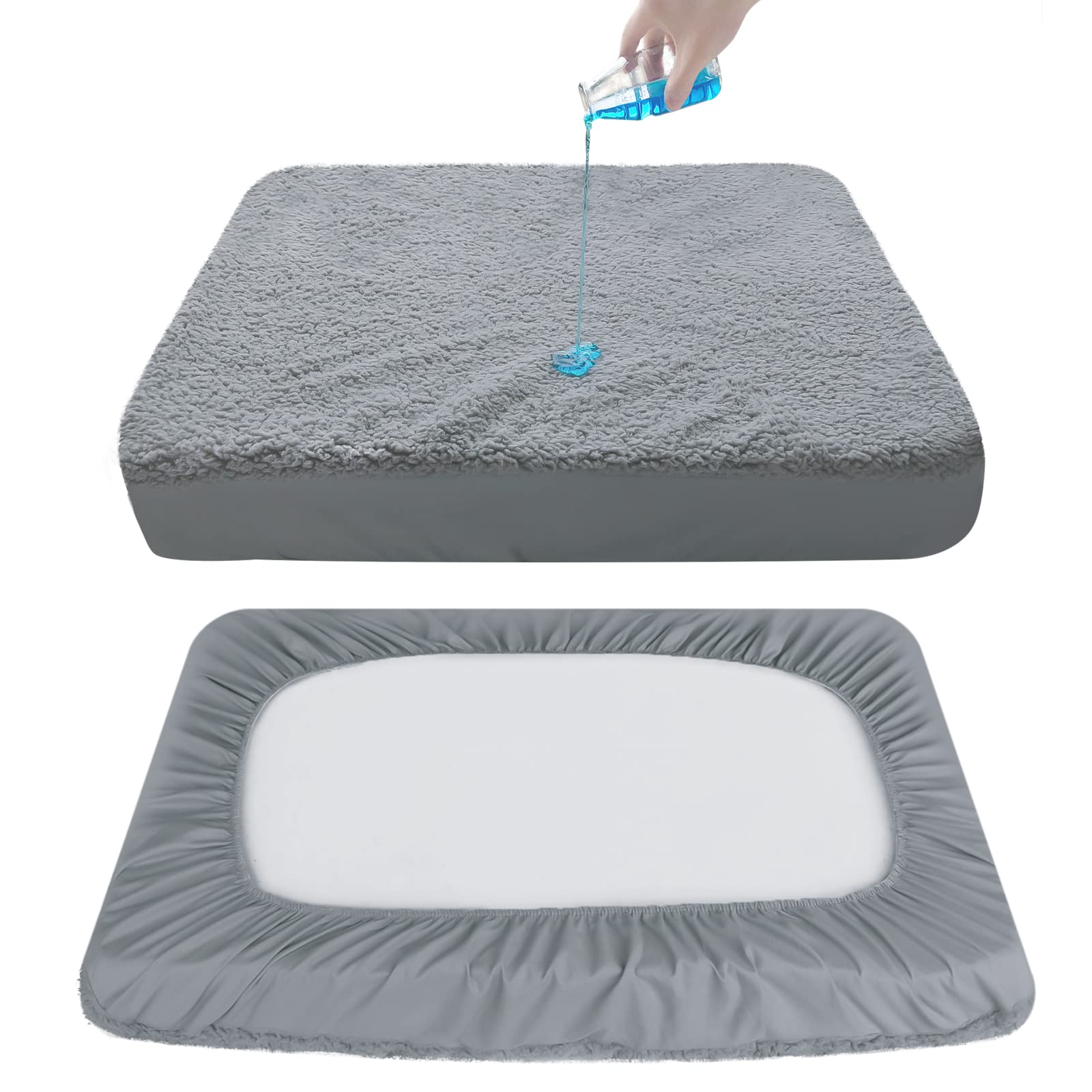 Moonsea ajuste elastico para cama de 27x36 pulgadas, instalación rápida.