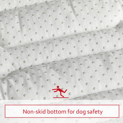 Moonsea anti-slip bottom dog pad—prevents shifting on hardwood floors.