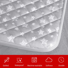 Moonsea dog bed cover 32x44 star print quilted fabric for cozy pets