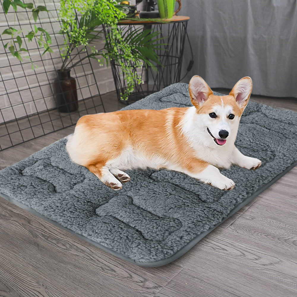 Moonsea dog bed crate mat vacuum-pack packaging expands to fluffy bed