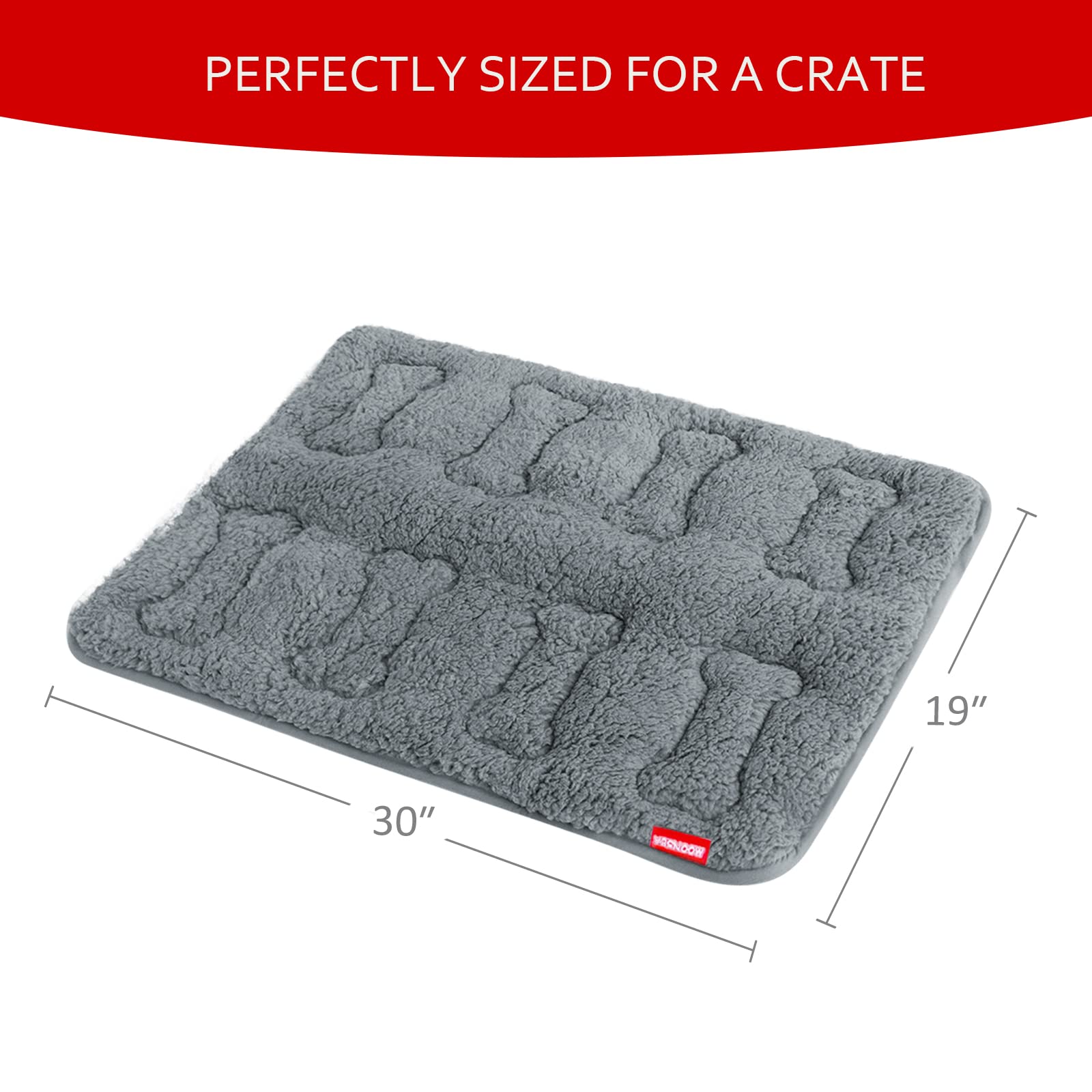 Moonsea dog bed crate mat machine-washable for easy cleaning