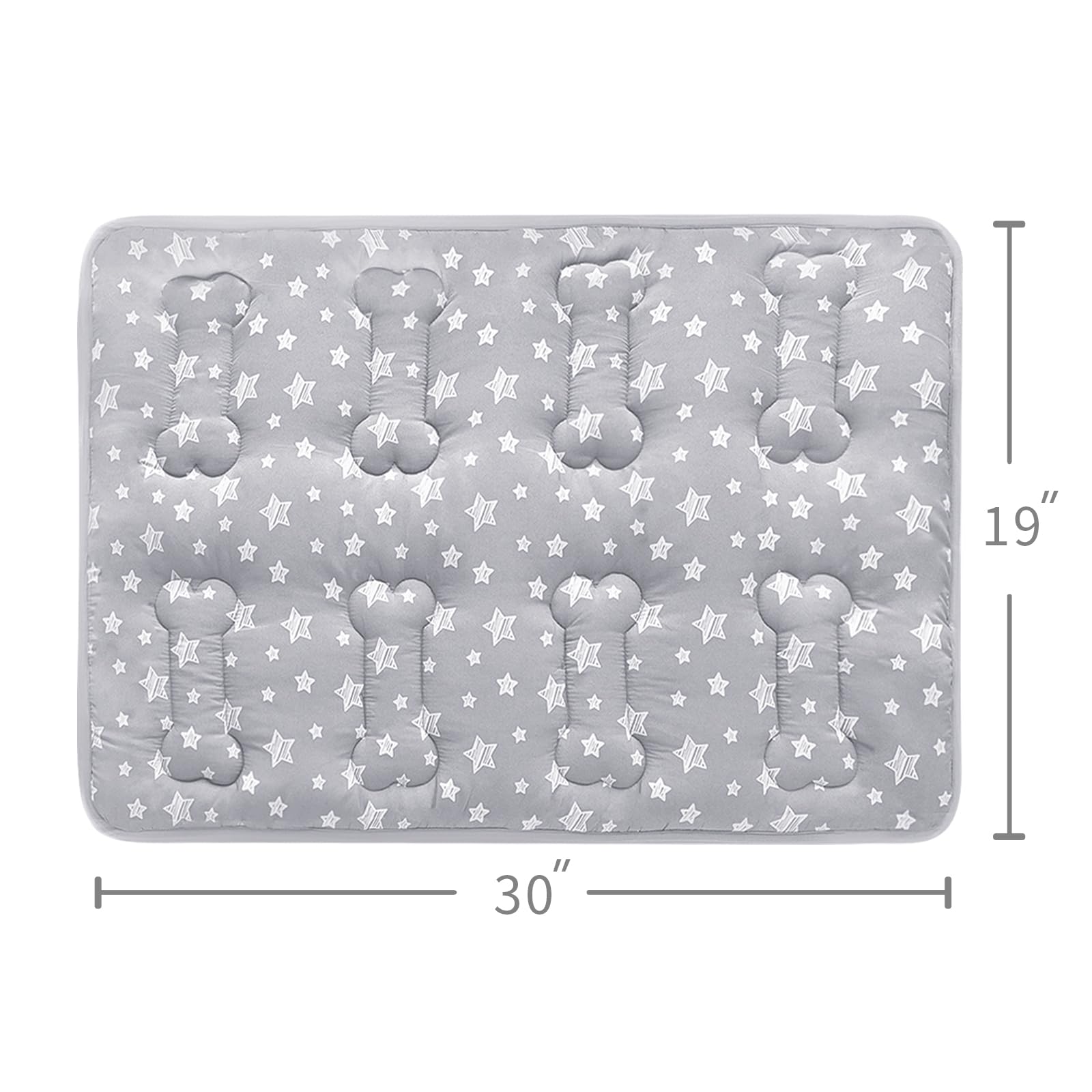 Moonsea dog crate mat soft surface provides comfortable padding during crate time.