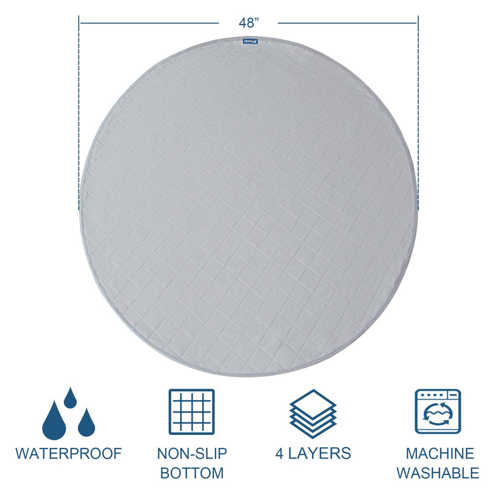 Moonsea pad in indoor use with dog resting to protect floors.