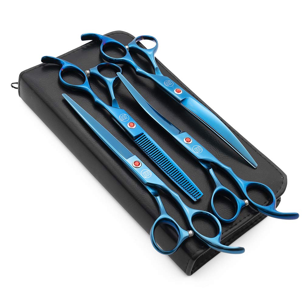 Moontay dog grooming scissors straight blade for precise trims.