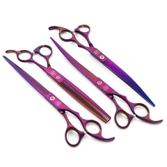 Moontay dog grooming scissors downward curve 8in helps safe trimming under chins