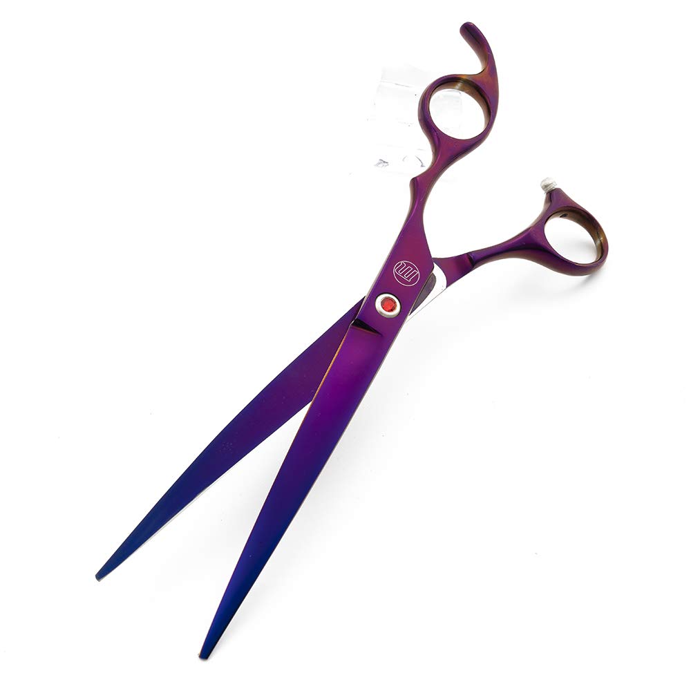 Moontay dog grooming scissors in-use demonstrate precise control during pet trims