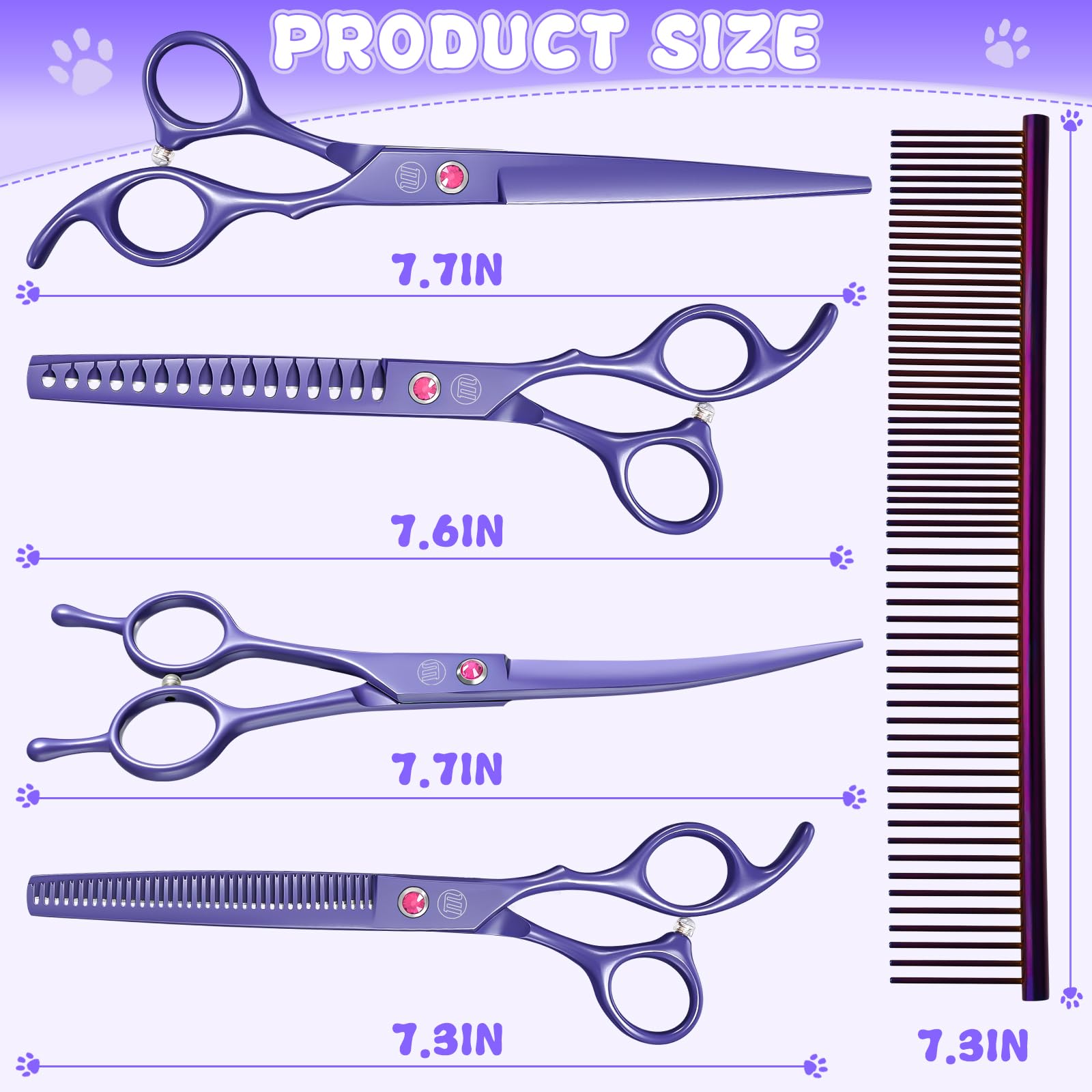 Moontay grooming comb for detangling and prepping fur before trimming