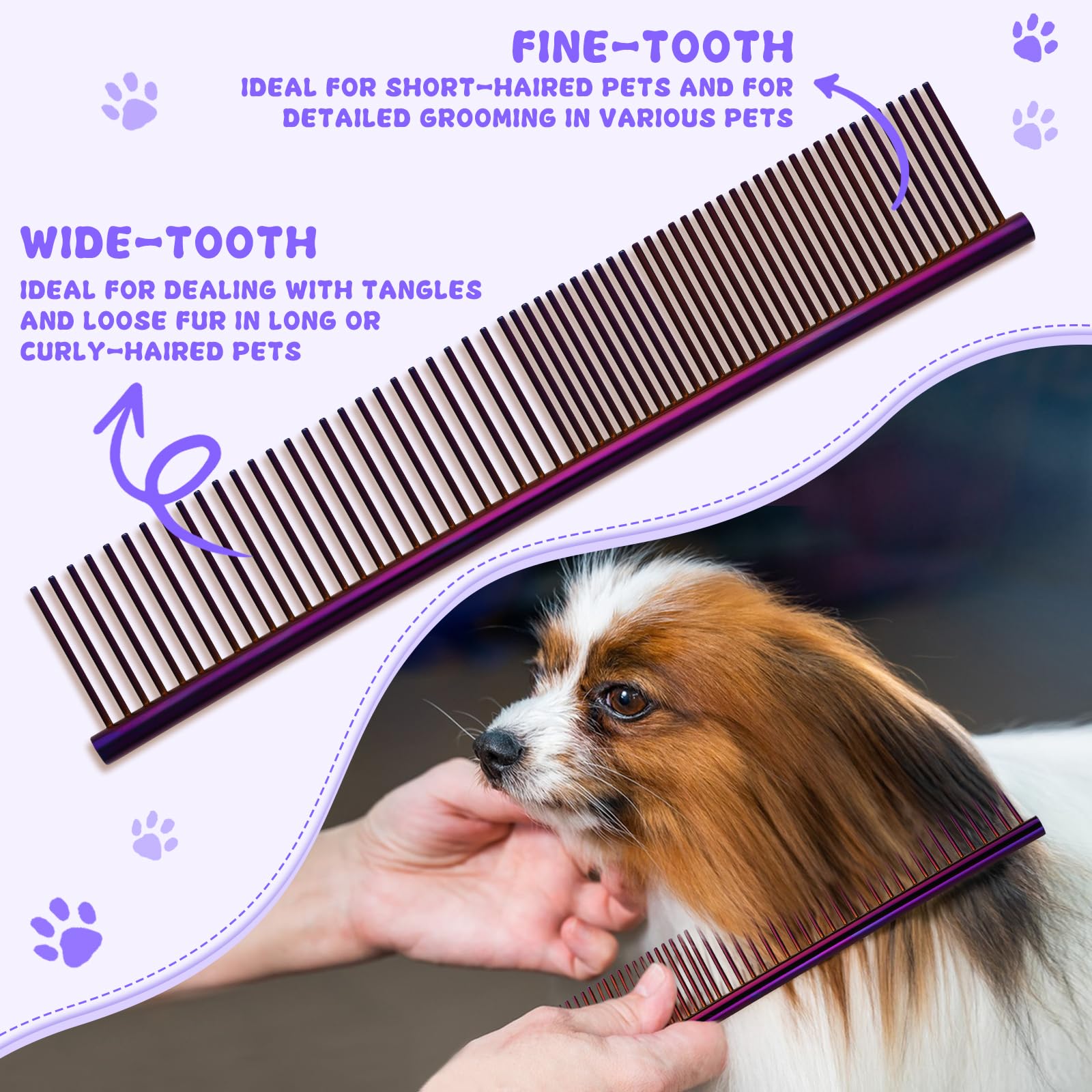 Moontay offset-handle ergonomic scissors reduce hand fatigue during grooming