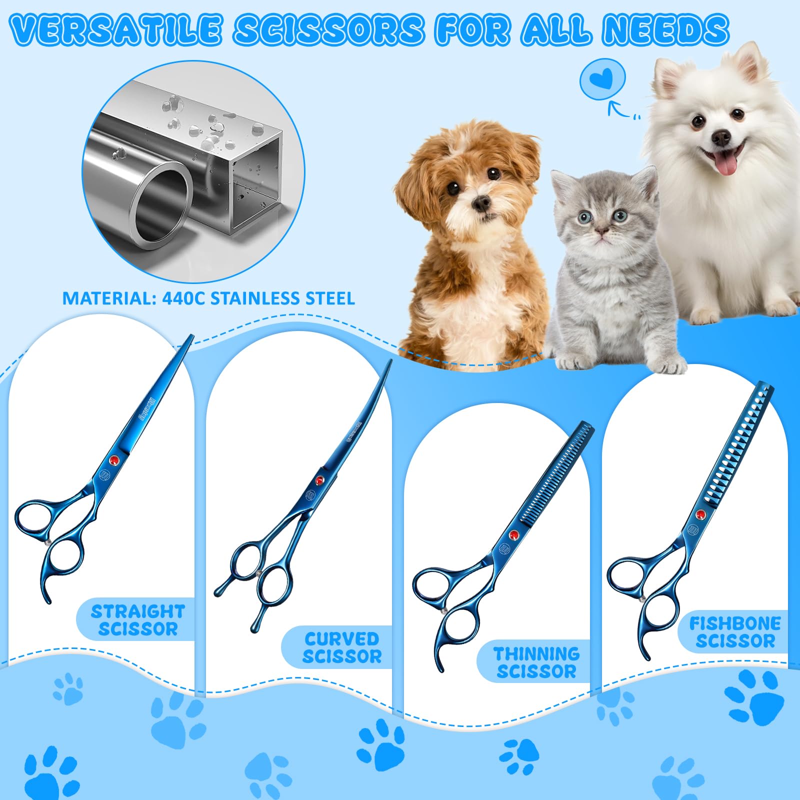 Moontay 7-inch chunkers thin thick fur for softer blends and natural texture