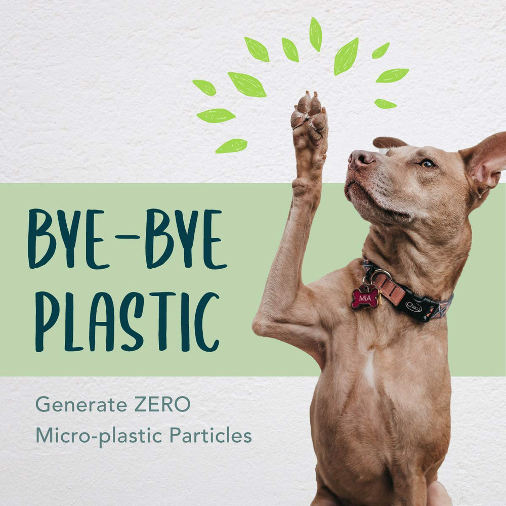 Moonygreen packaging uses recycled paper cores and boxes to minimize waste.