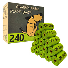 Moonygreen poop bag roll in dispenser with easy-tear access for quick cleanup.