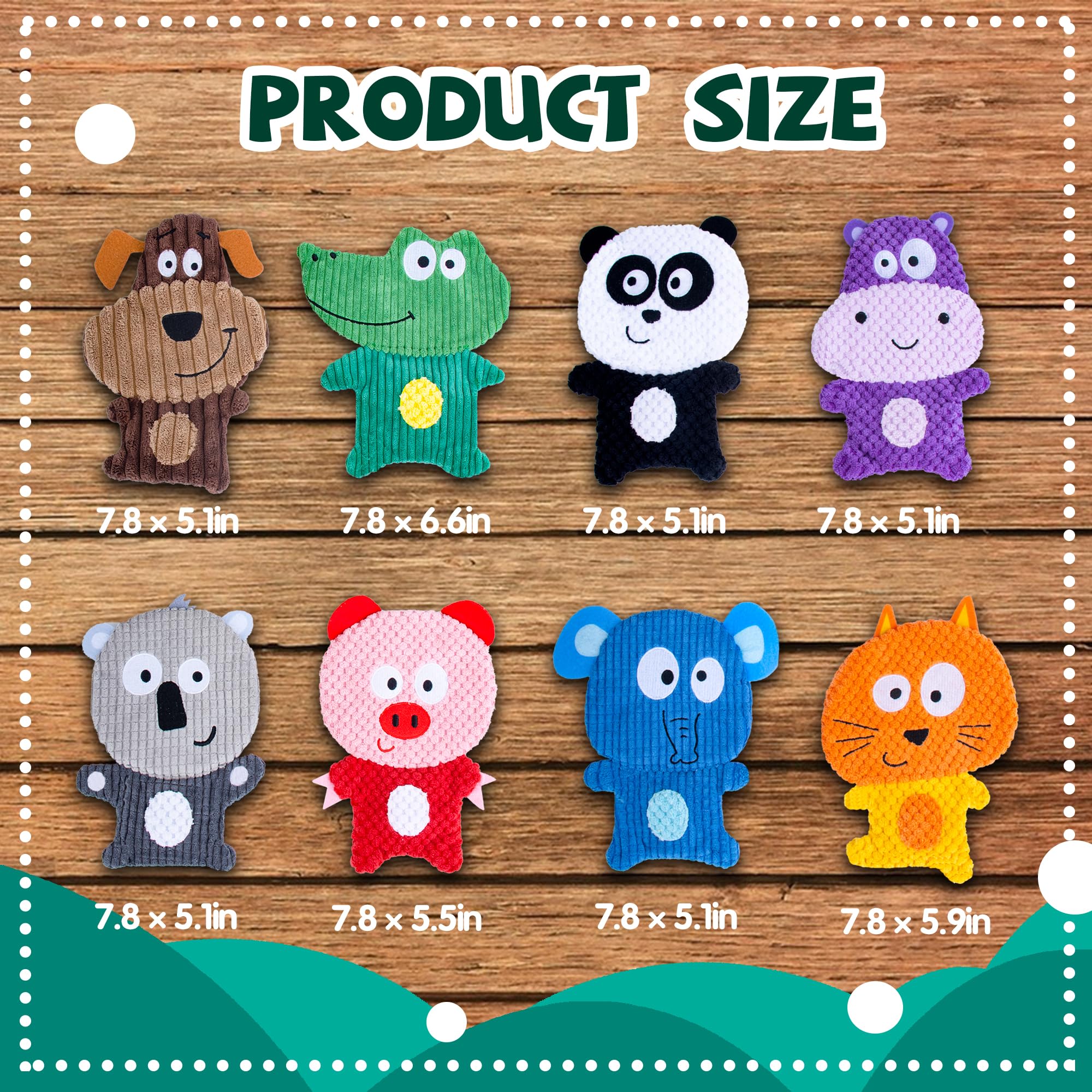 Mootop No Stuffing Dog Toy Panda invites gentle teething and interactive chewing.