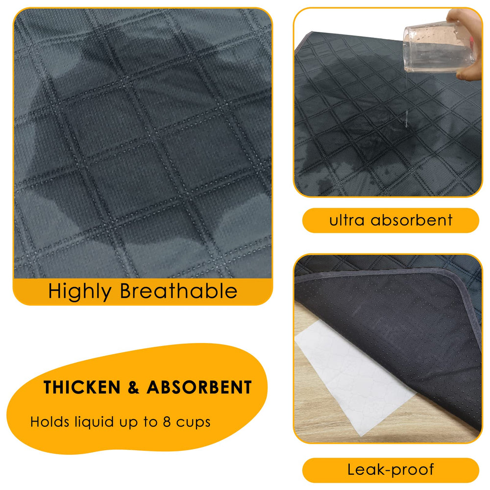 Mooydee guinea pig pad anti-slip bottom stays put during play.