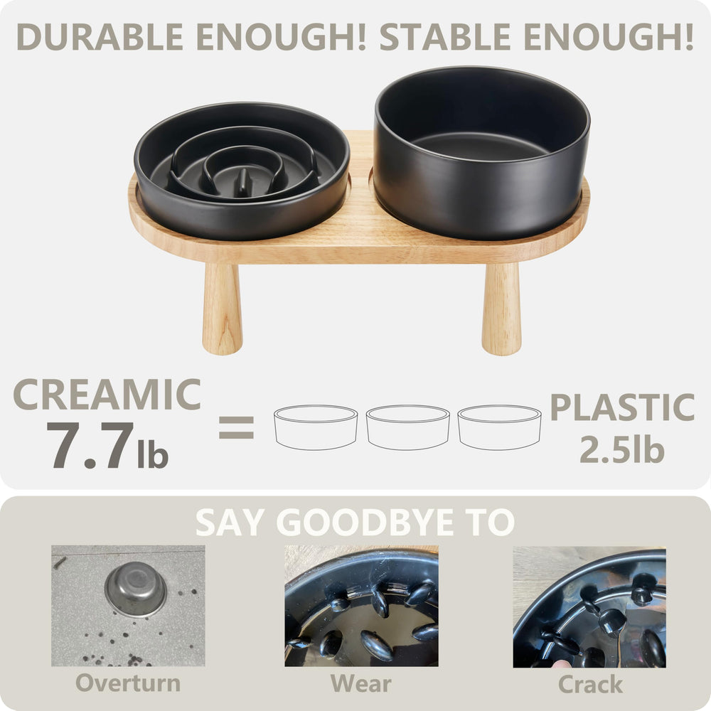 MOPANG 2-cups slow feeder aids paced eating