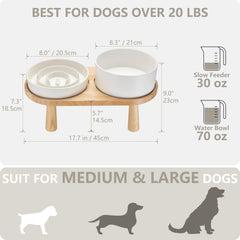 MOPANG 30 oz slow-feeder bowl promotes slower, mindful eating.