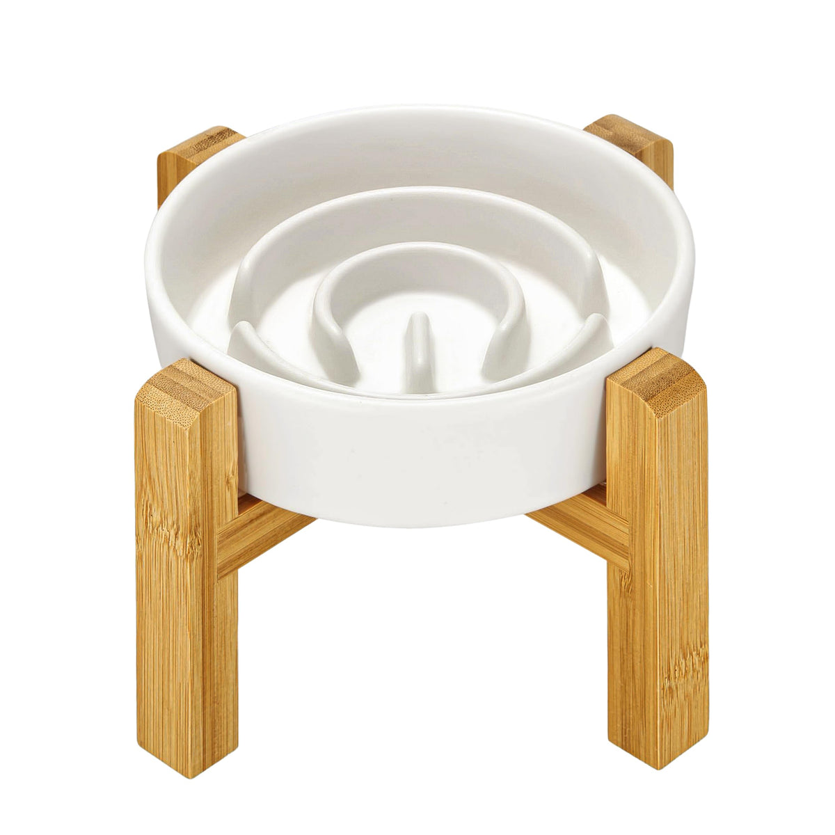 MOPANG ceramic slow-feeder bowl—durable, safe design for calm small pet meals.