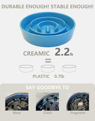 MOPANG medium large dog bowl slow eating design for bigger breeds