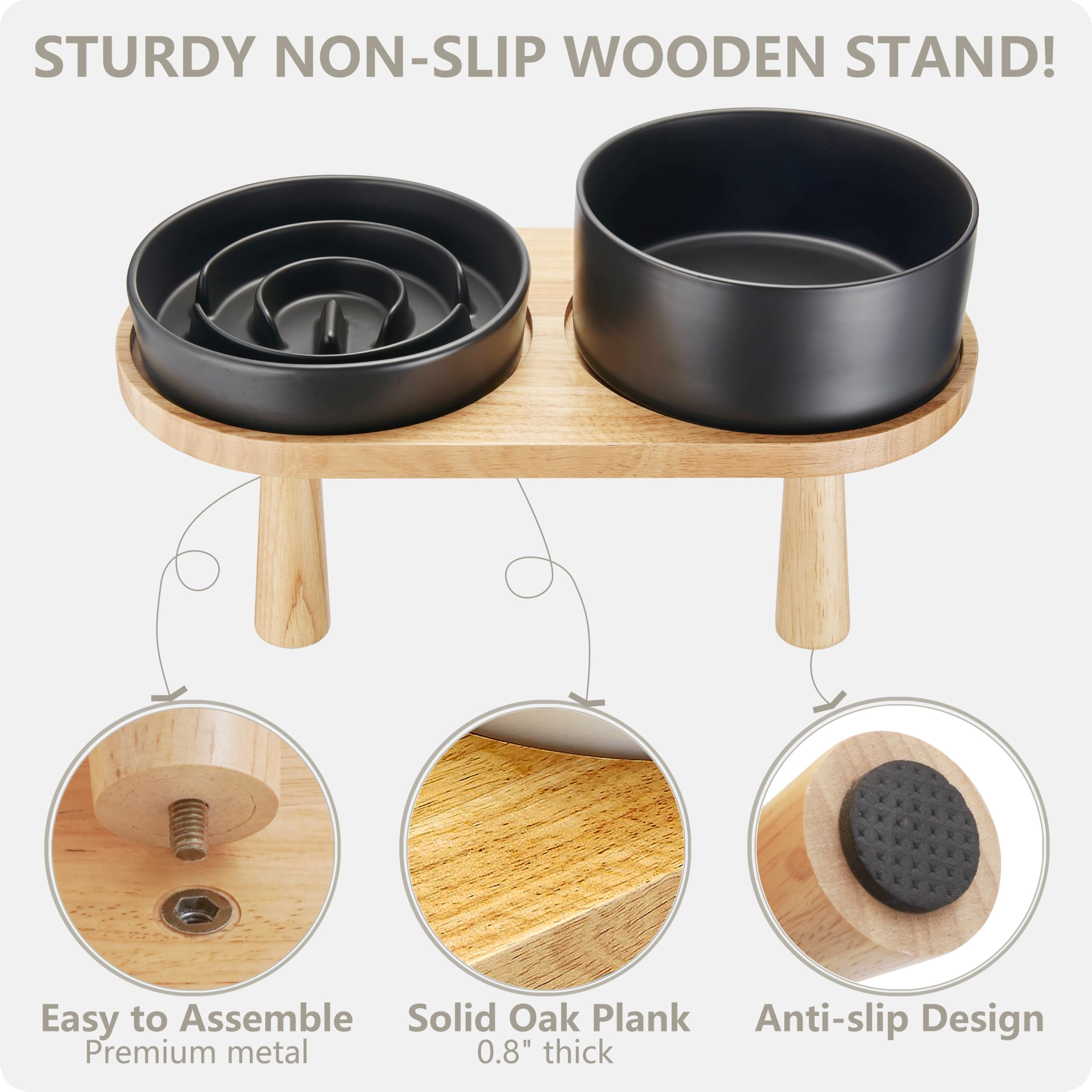MOPANG sturdy screw-secured stand enhances stability and safety