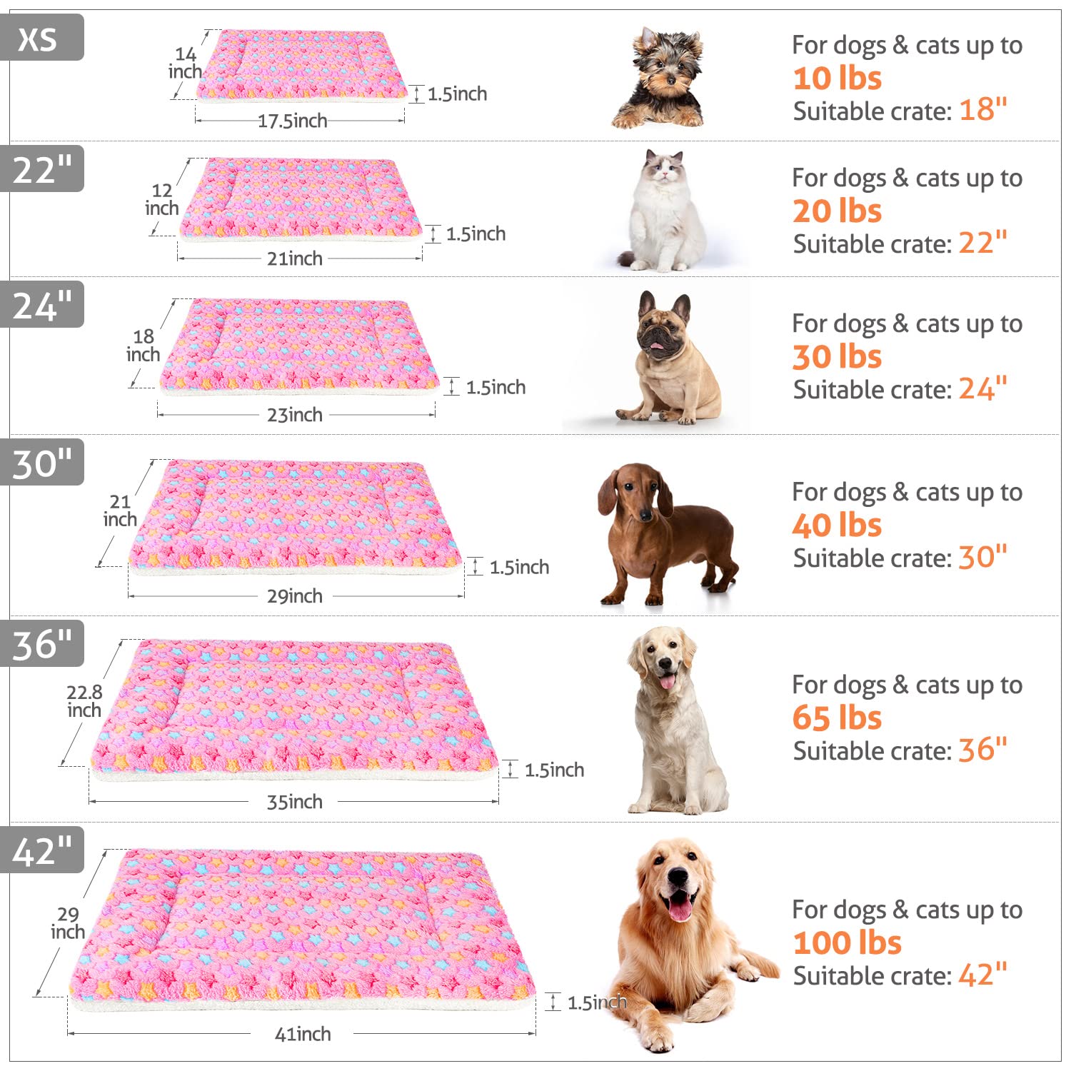 Mora Pets fleece bottom crate pad for extra warmth during naps