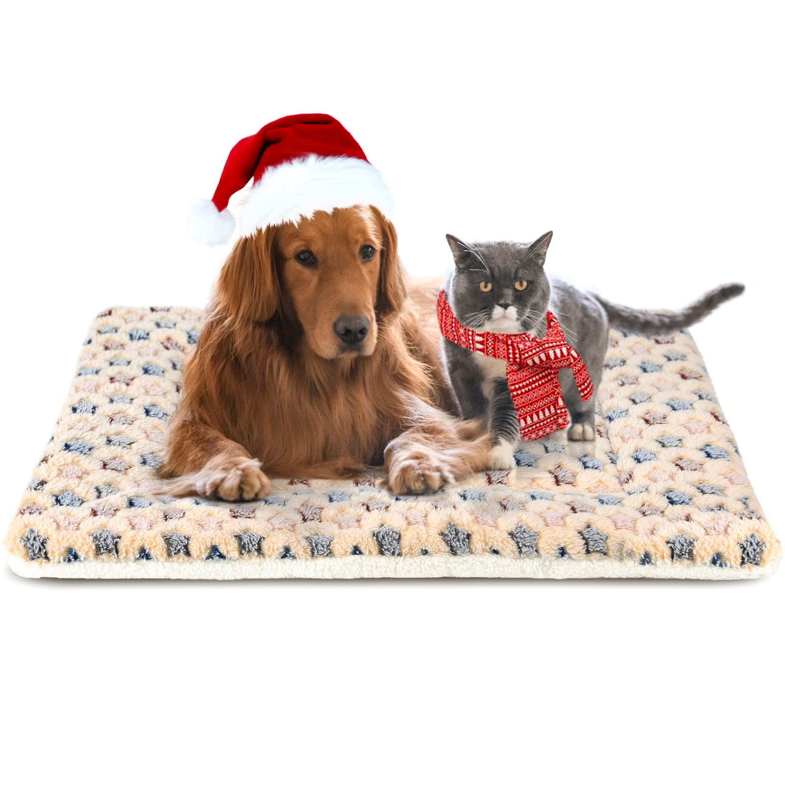 Mora Pets dog bed crate pad brown star print offers cozy crate comfort.