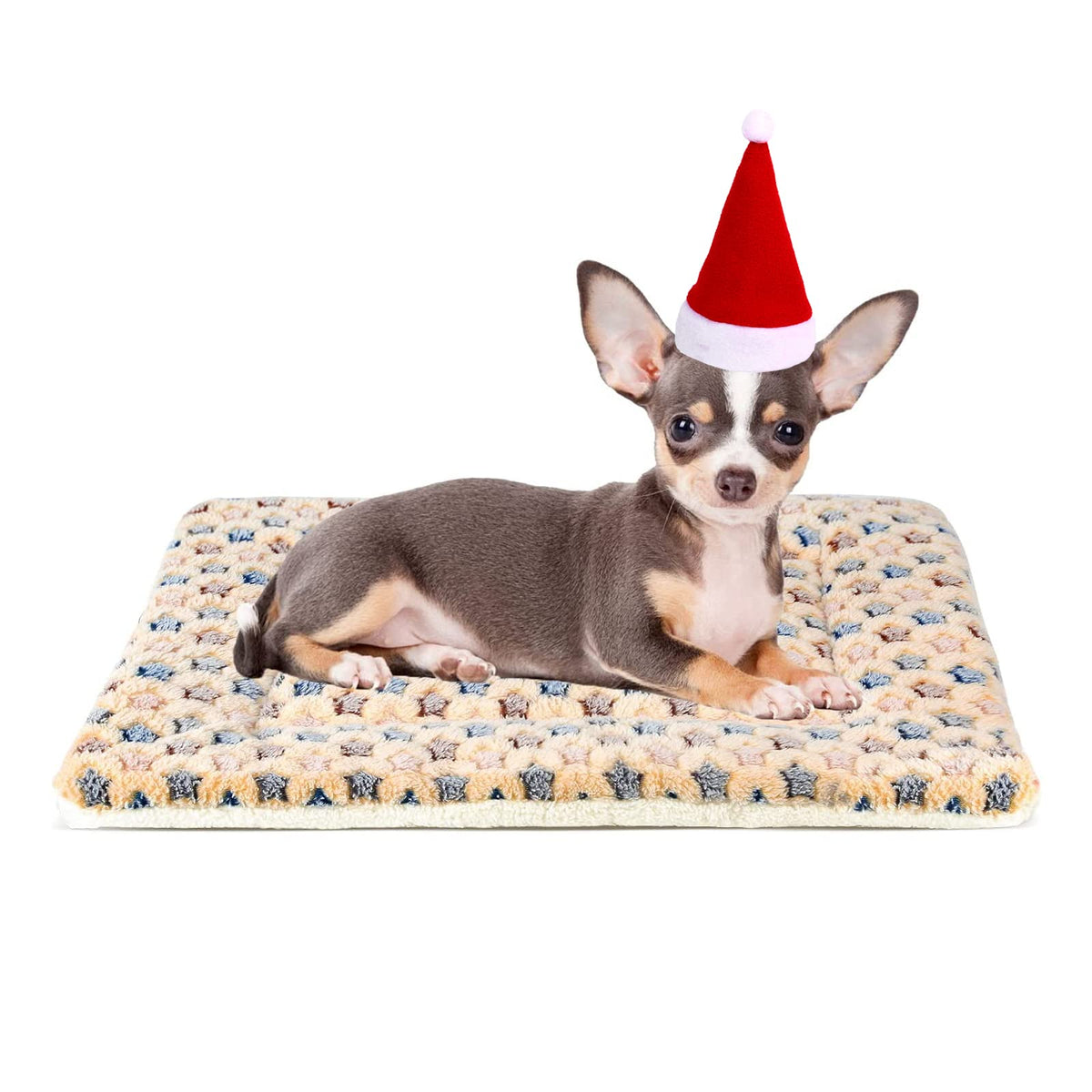 Mora Pets crate pad star print offers cozy crate time comfort.