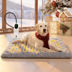 Mora Pets dog heating pad with quick-heat feature for instant warmth.