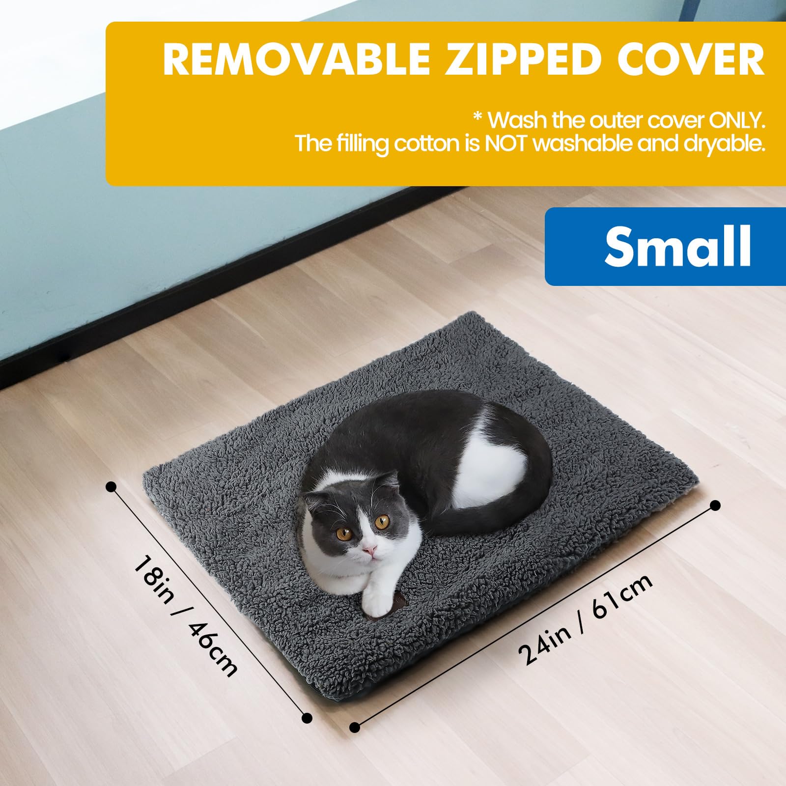 Mora Pets noiseless fabric film close-up reducing crinkle sounds for calm naps.