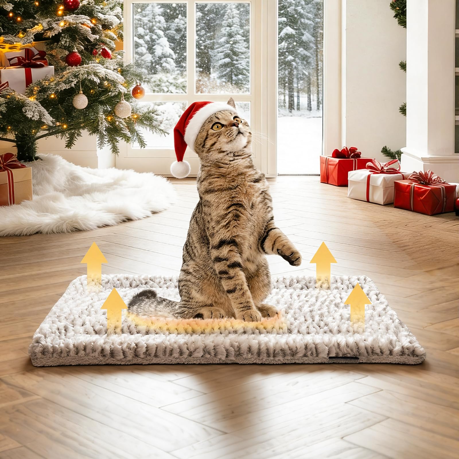 Mora Pets Self Heating Cat Pad ideal for kittens and puppies seeking warmth