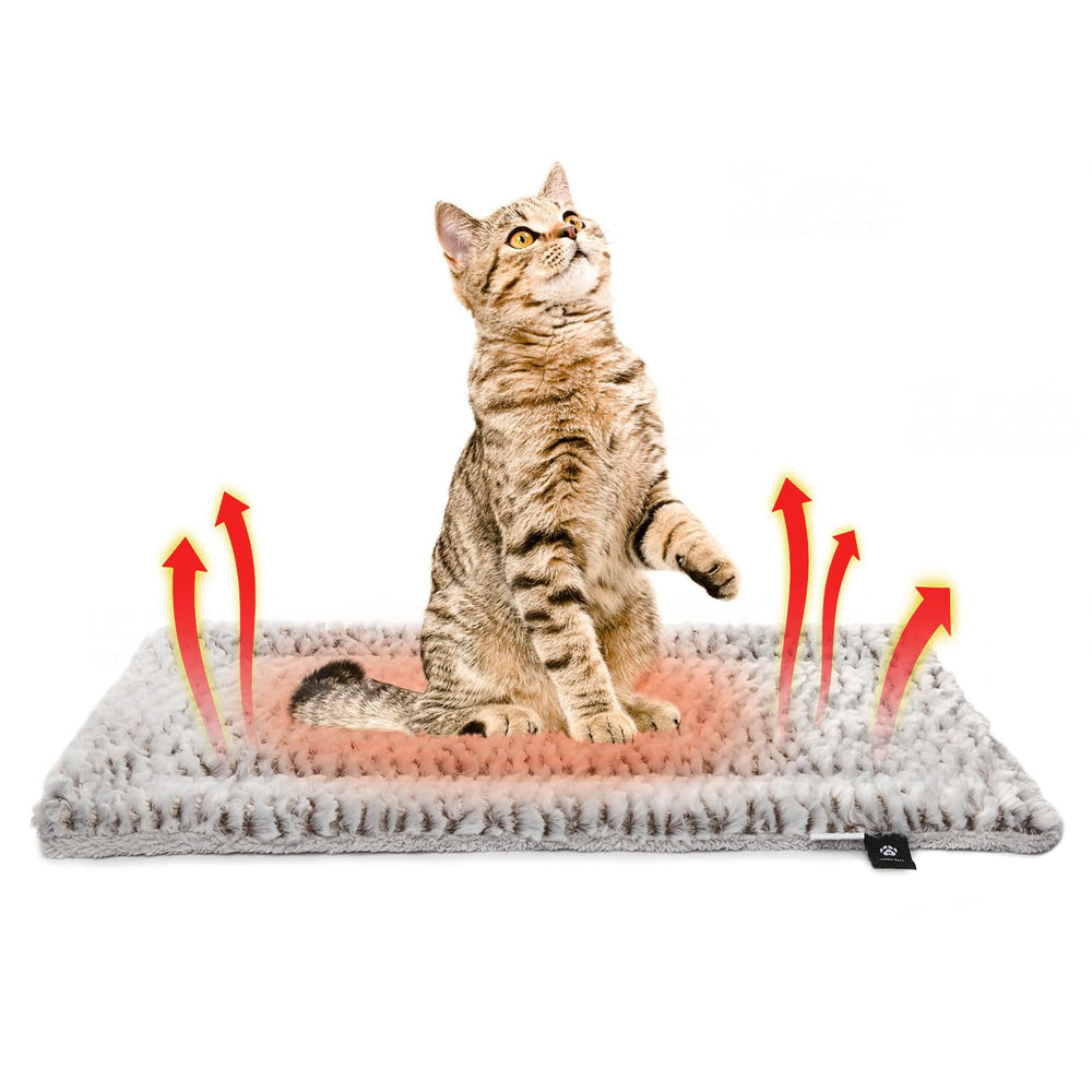 Mora Pets Self Heating Cat Pad noiseless design reduces crinkling noise during naps
