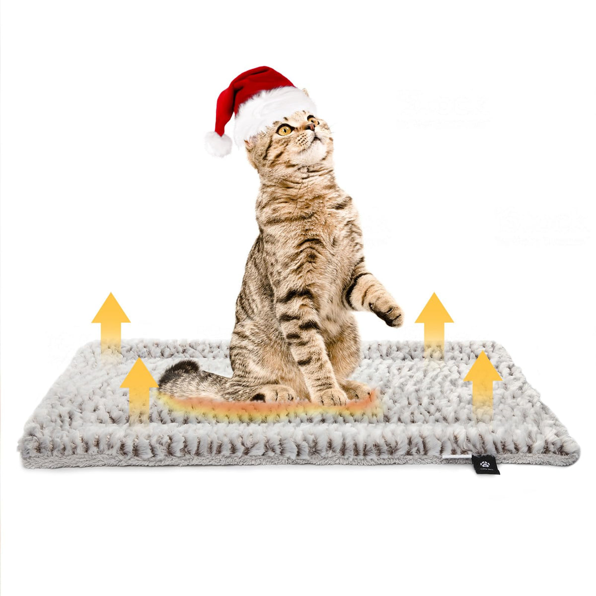 Mora Pets Self Heating Cat Pad three-layer inside provides cozy warmth for naps