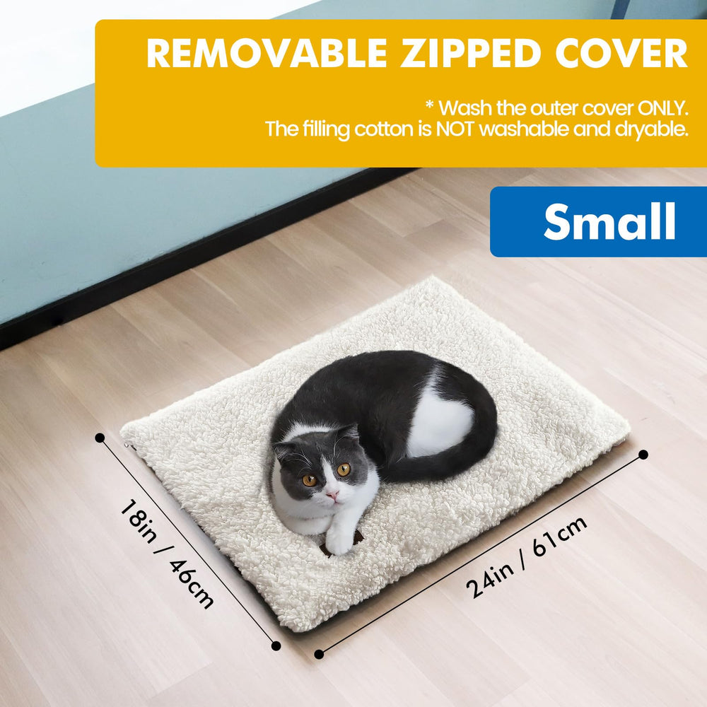 Mora Pets self-warming cat bed bottom view non-slip for steady placement.