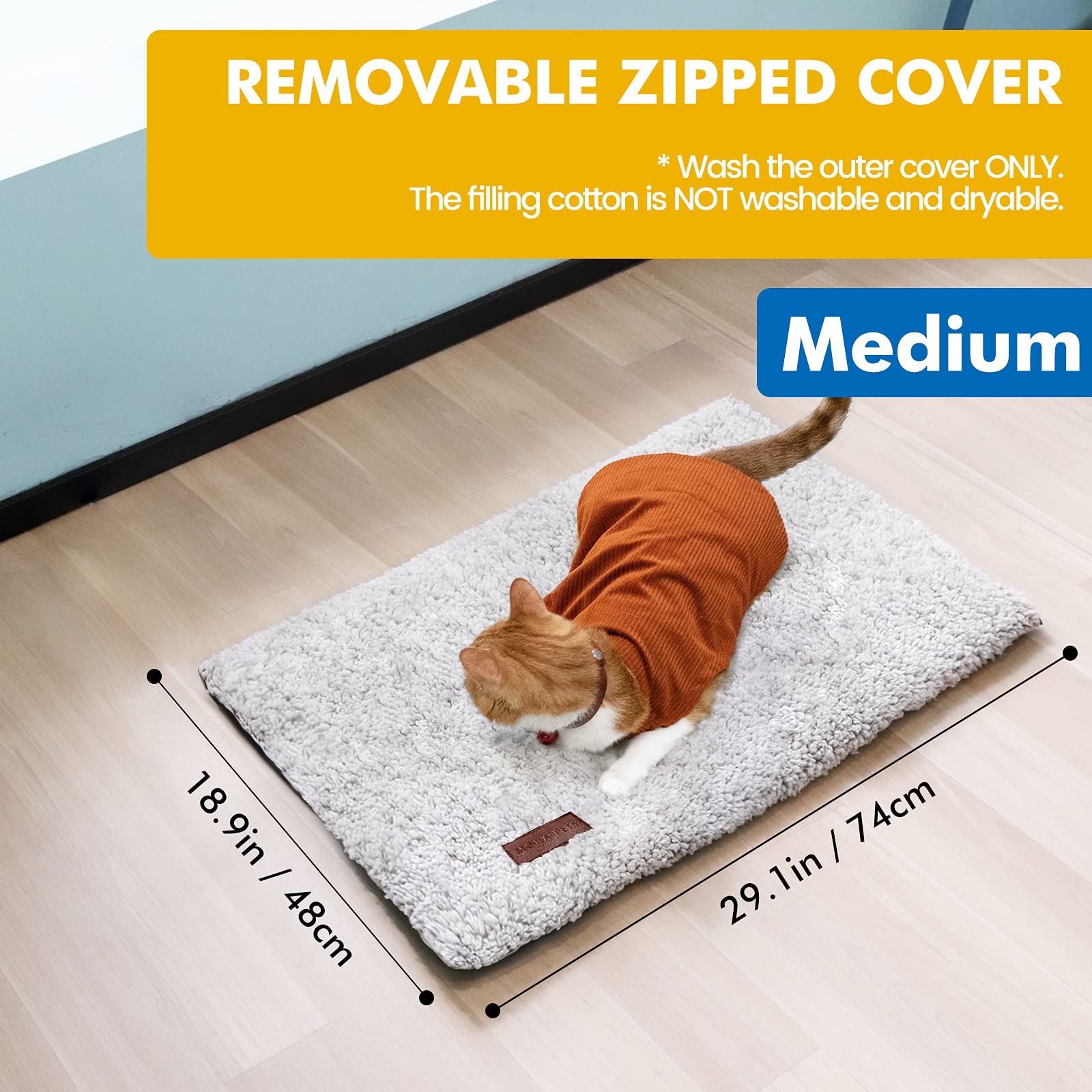 Mora Pets self-warming cat bed outdoor porch scene for versatile warmth anywhere