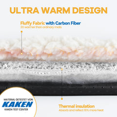 Mora Pets self-warming cat bed side view noiseless comfort for calm sleep.
