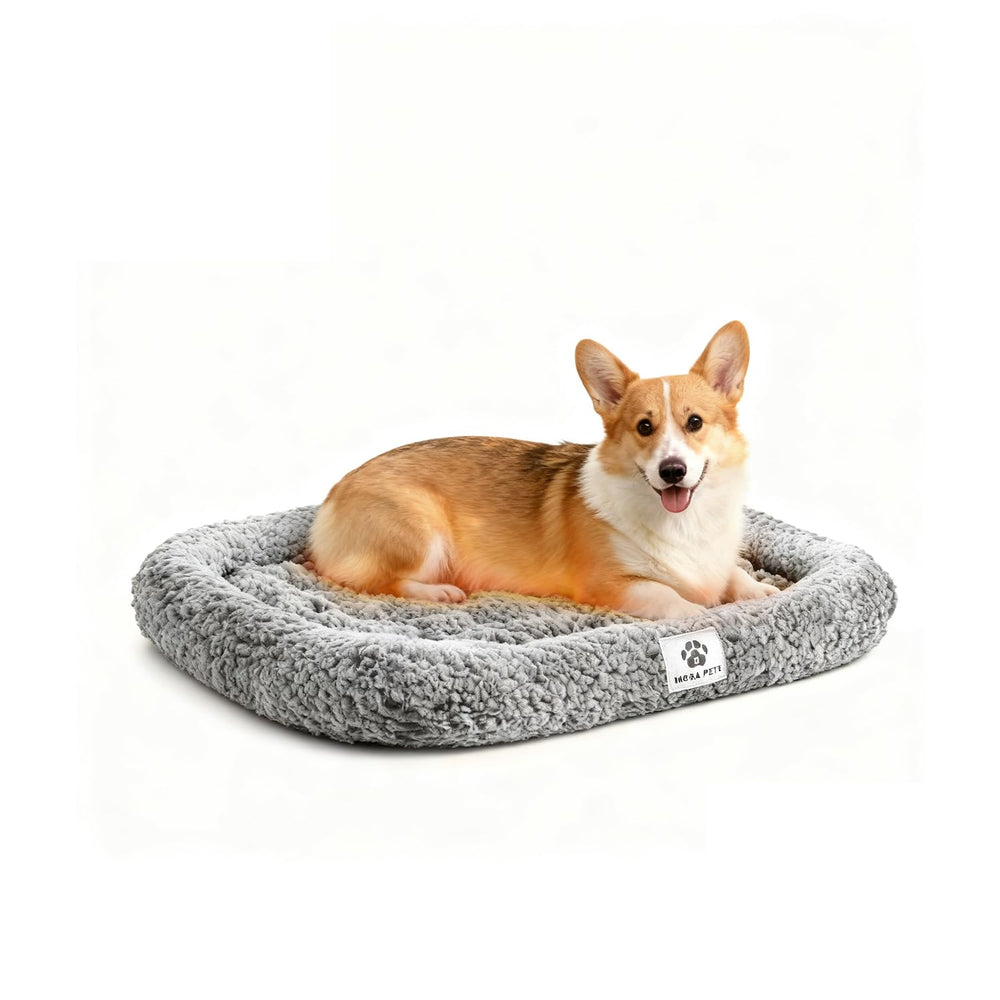 Mora Pets self warming cat bed with thermal layer keeps cats warm in cold rooms.