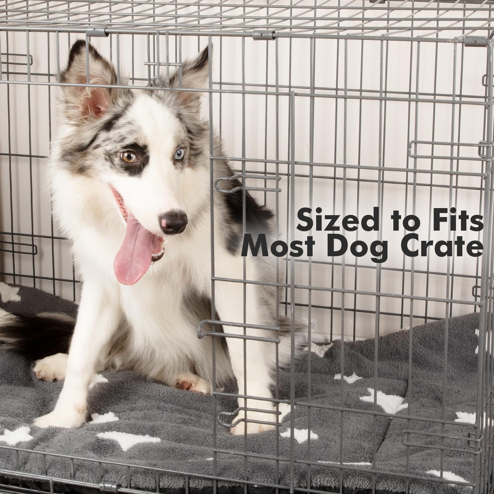 Mora Pets travel-friendly kennel pad ready for crate or carrier use.