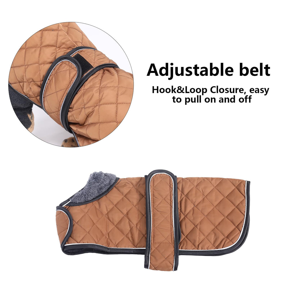 Morezi dog coat with adjustable bands for secure fit