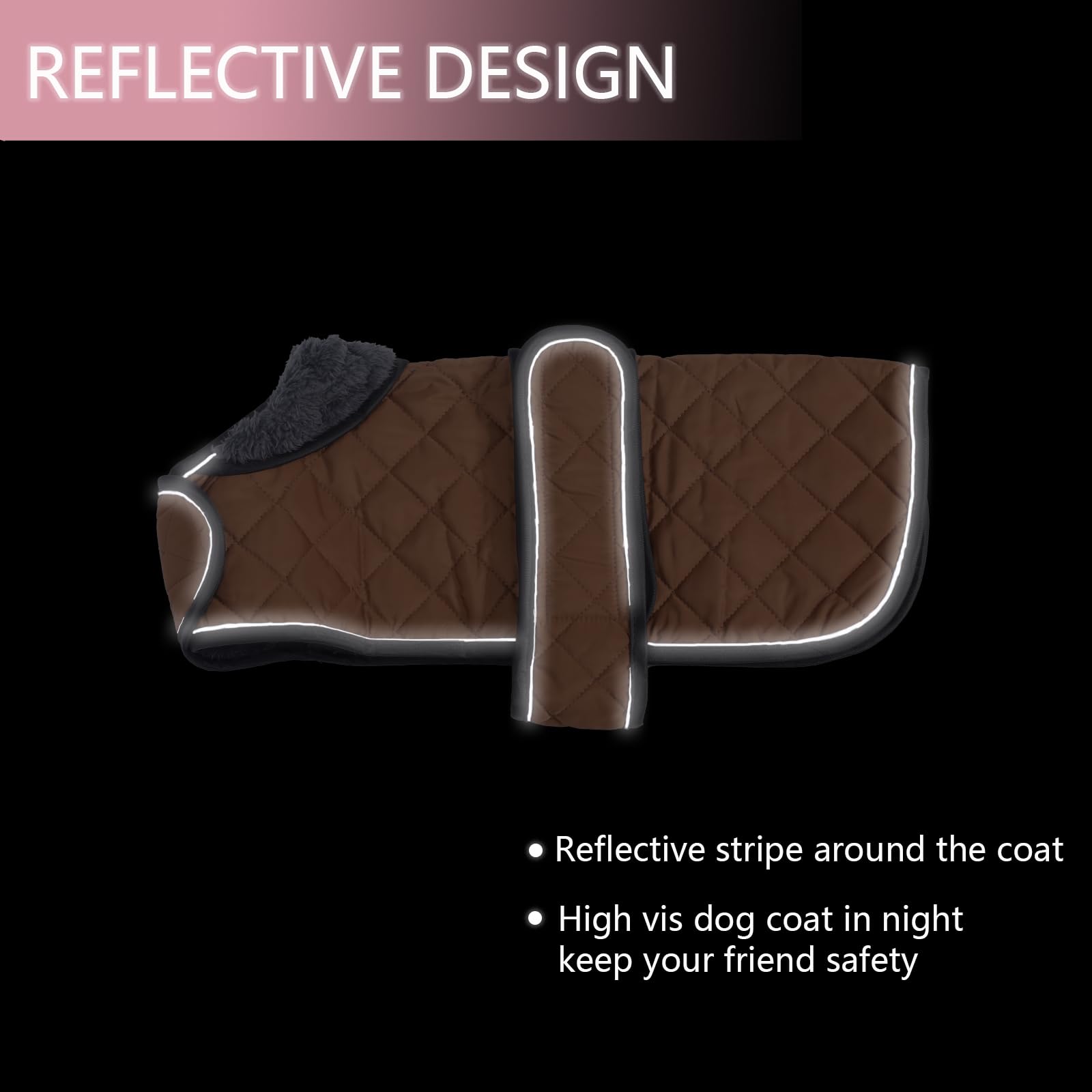 Morezi harness-hole design on back of dachshund coat