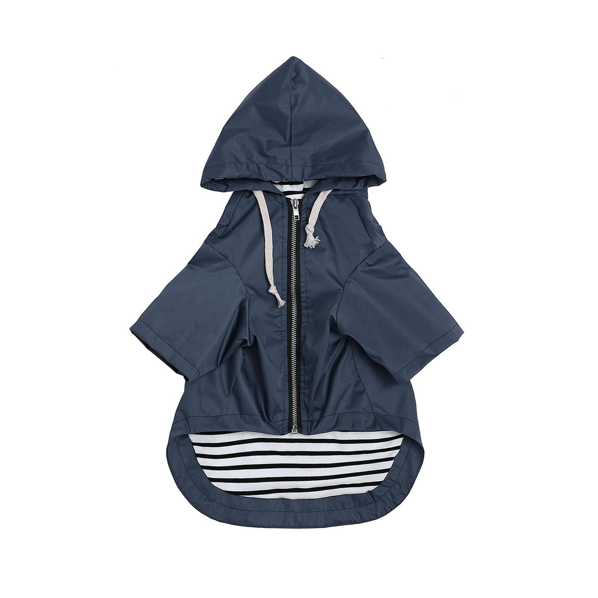 Morezi dog raincoat blue hood keeps your pup dry during rainy walks.