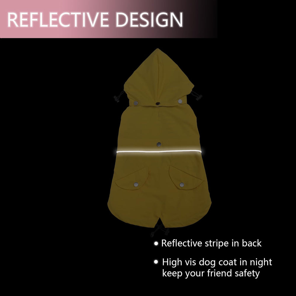Morezi raincoat worn during dog walks in rain
