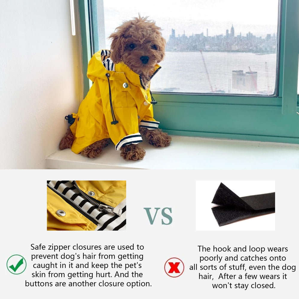 Morezi dog raincoat easy-clean machine washable for busy owners and quick drying after walks.
