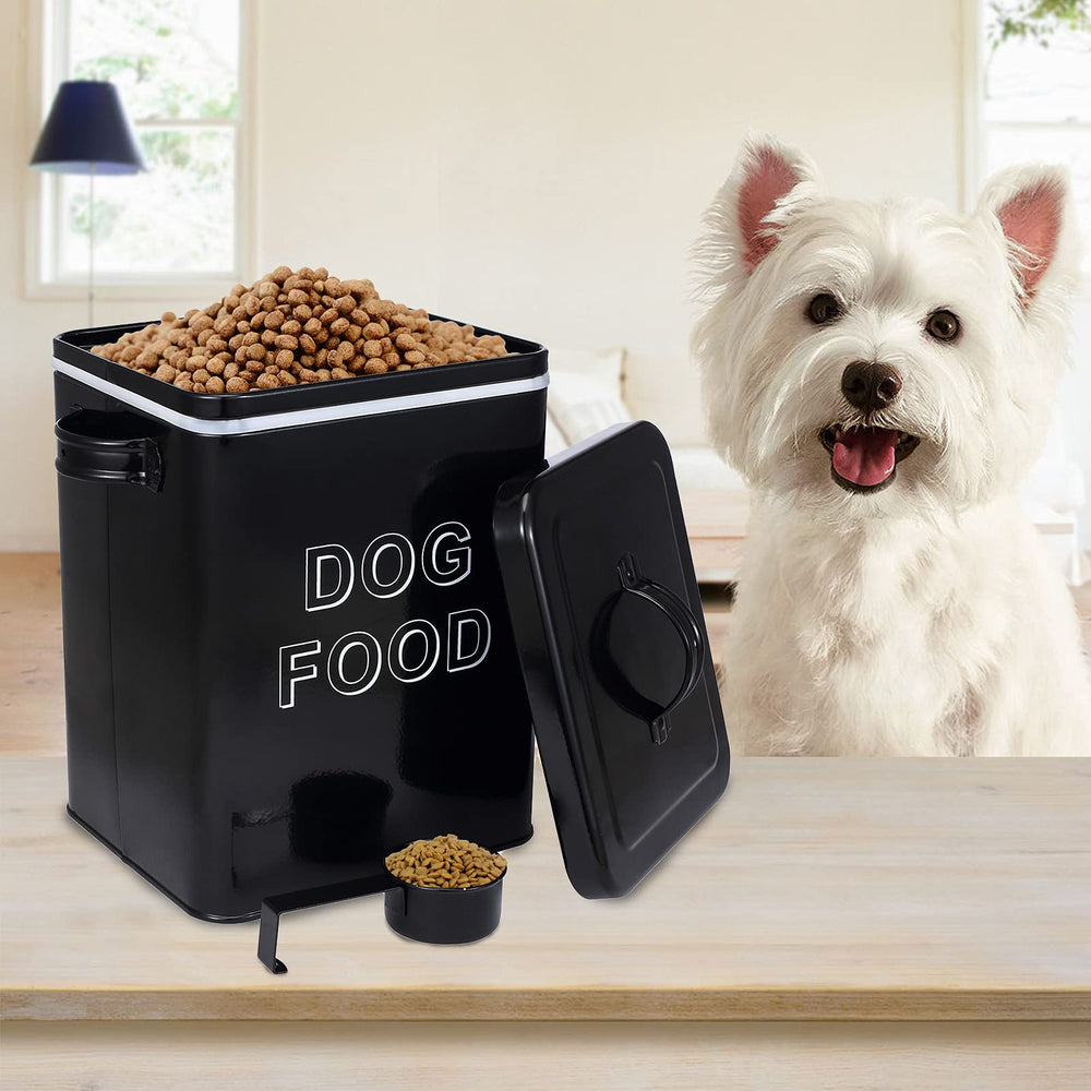 Morezi farmhouse-style pet storage adds decor to counter, shelf, or RV.