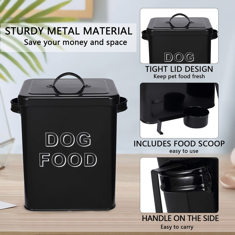 Morezi sturdy metal canister resists bumps and fits modern kitchens.