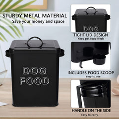 Morezi sturdy metal canister resists bumps and fits modern kitchens.