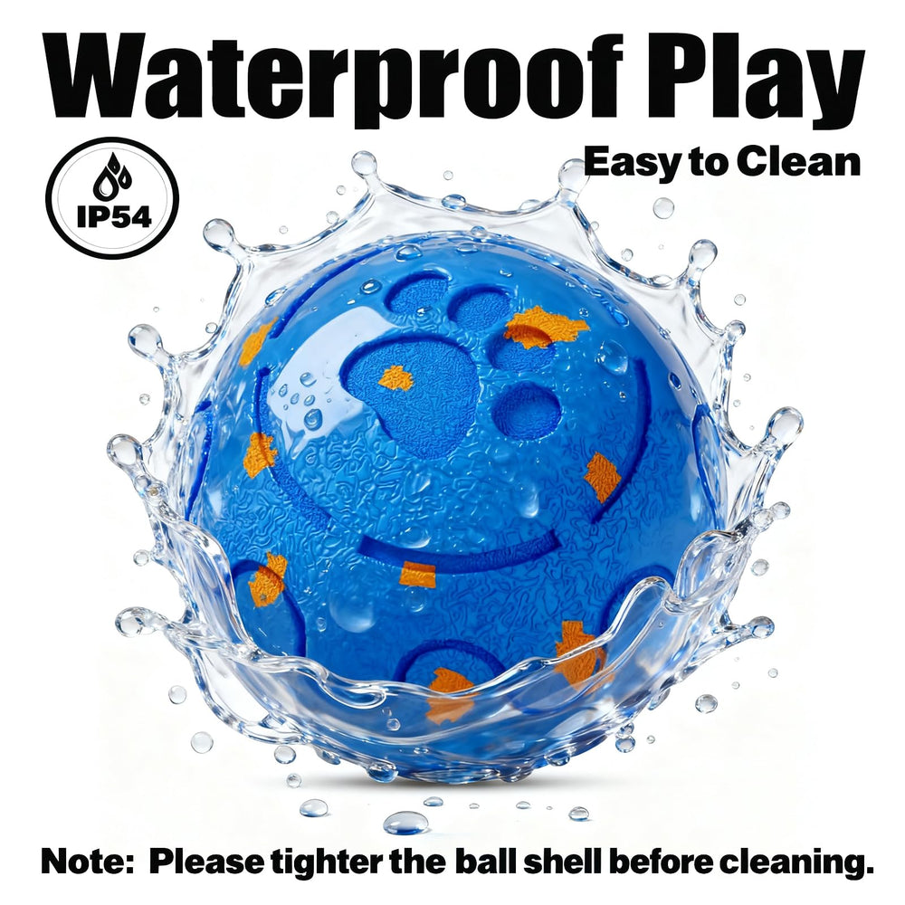Morhandisn dog ball blue color provides high visibility for safe play